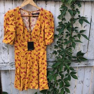 Reformation floral mini dress NWT